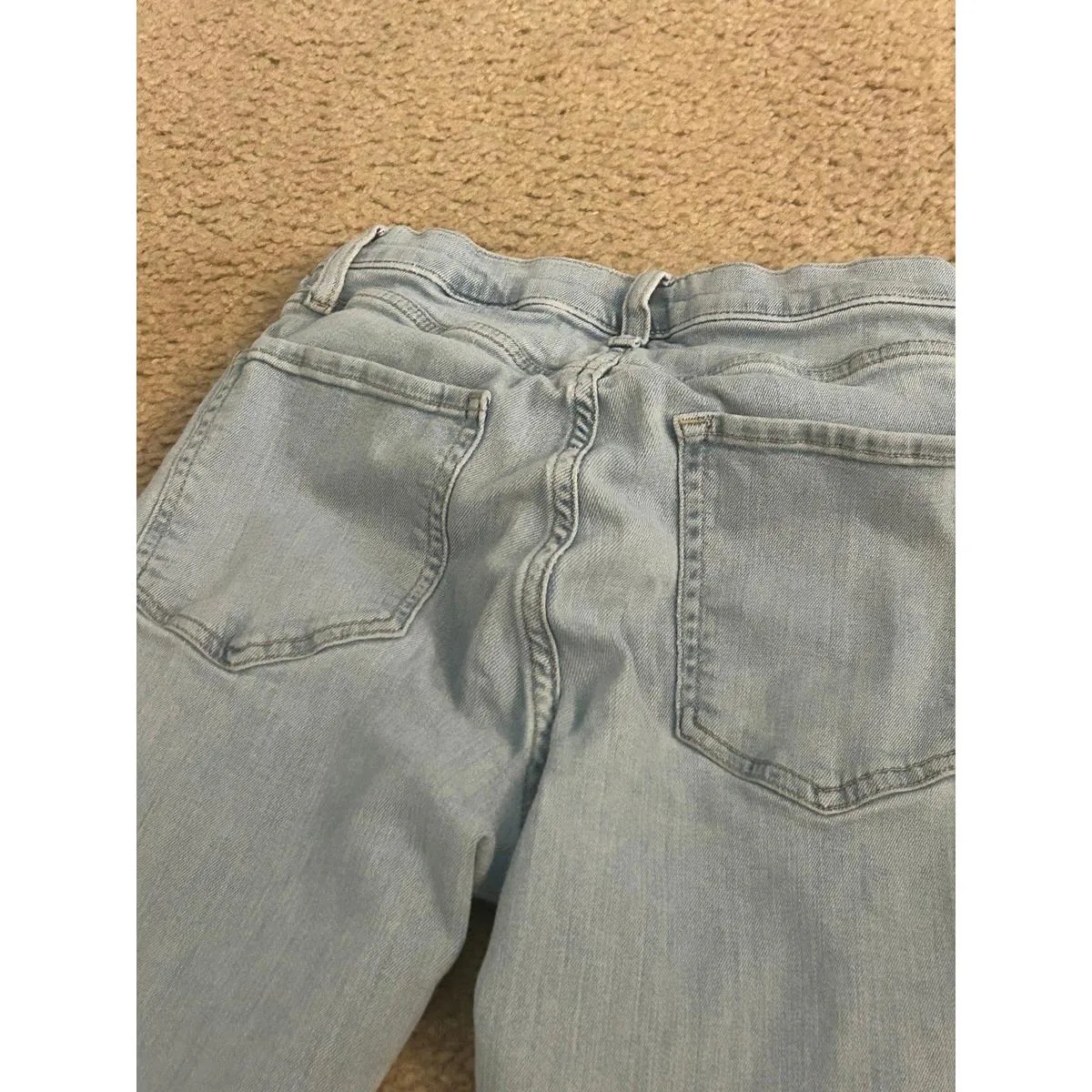 Banana republic jeans pants size 27 high rise flare Blue - Image 5