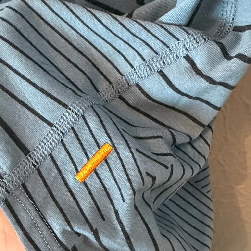 Lucy Geometric Patterned Blue Long Sleeve Top Size M - Image 3