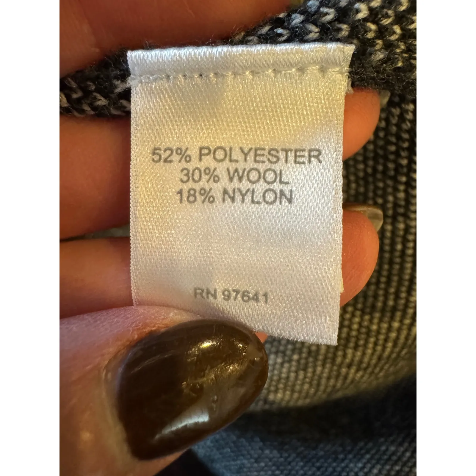 J Jill Sweater Women Small Black Speckle Knit Hudson Long Blazer Cardigan Preppy - Image 9