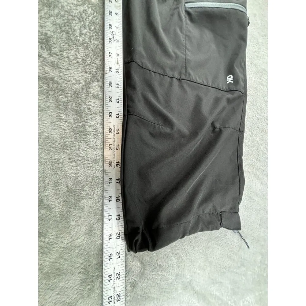 AK Hiking Windbreaker Capri Pants Black Bungie Leggs 35"w 21"L Size M - Image 7