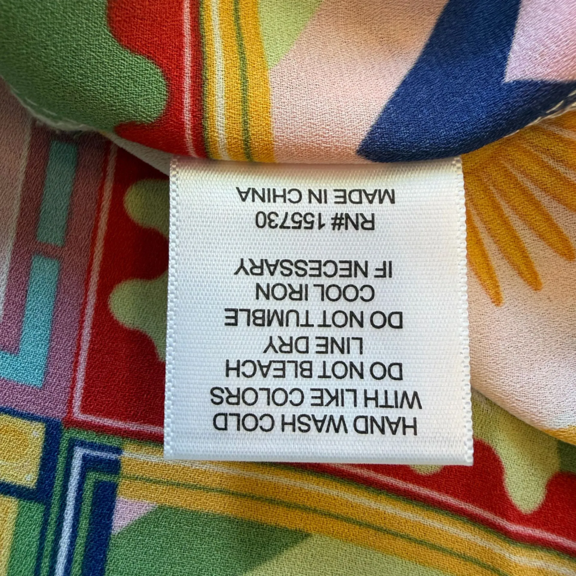 Rose + Olive 1X Patchwork Print Flutter Sleeve Button Front Top Plus Size - Image 6