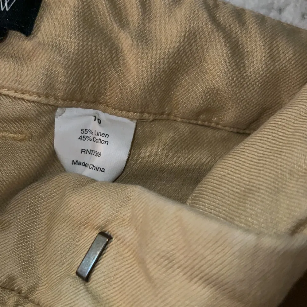 Vintage J Crew CityFit Size 10 Linen Blend Trousers - Image 11