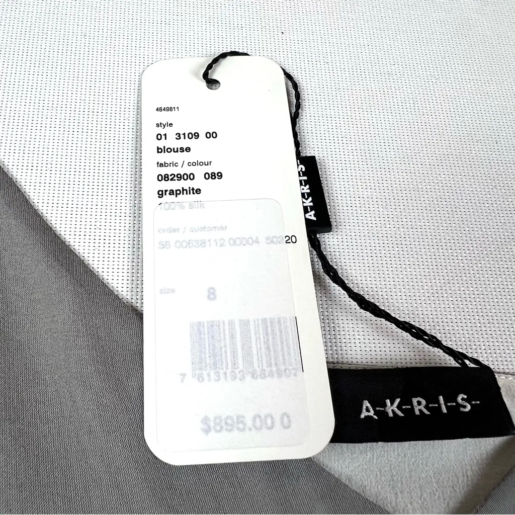 Akris 100% Silk Blouse Top - Image 10
