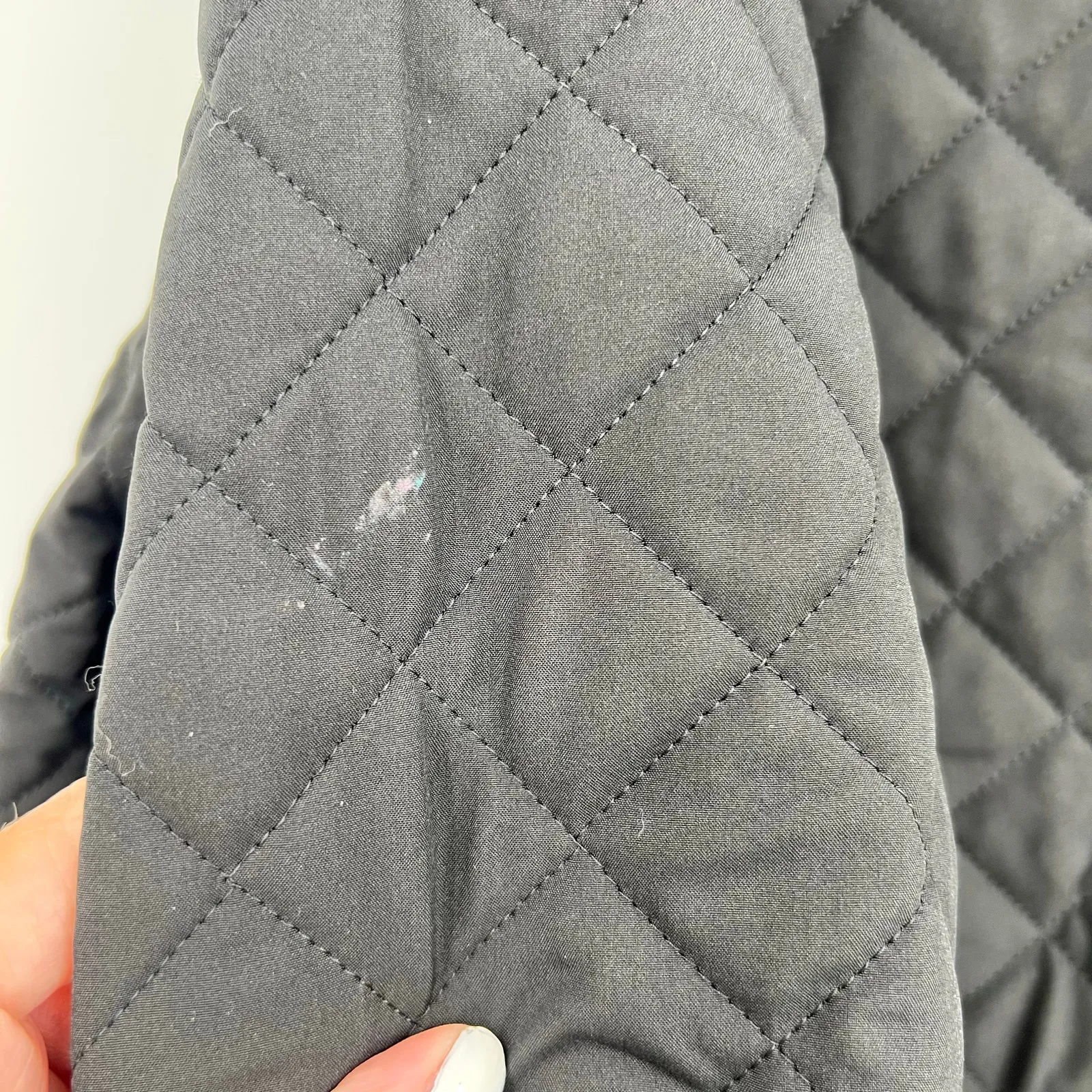 Old Navy StretchTech Oversized Quilted Shacket black style 793183 size large - Image 7