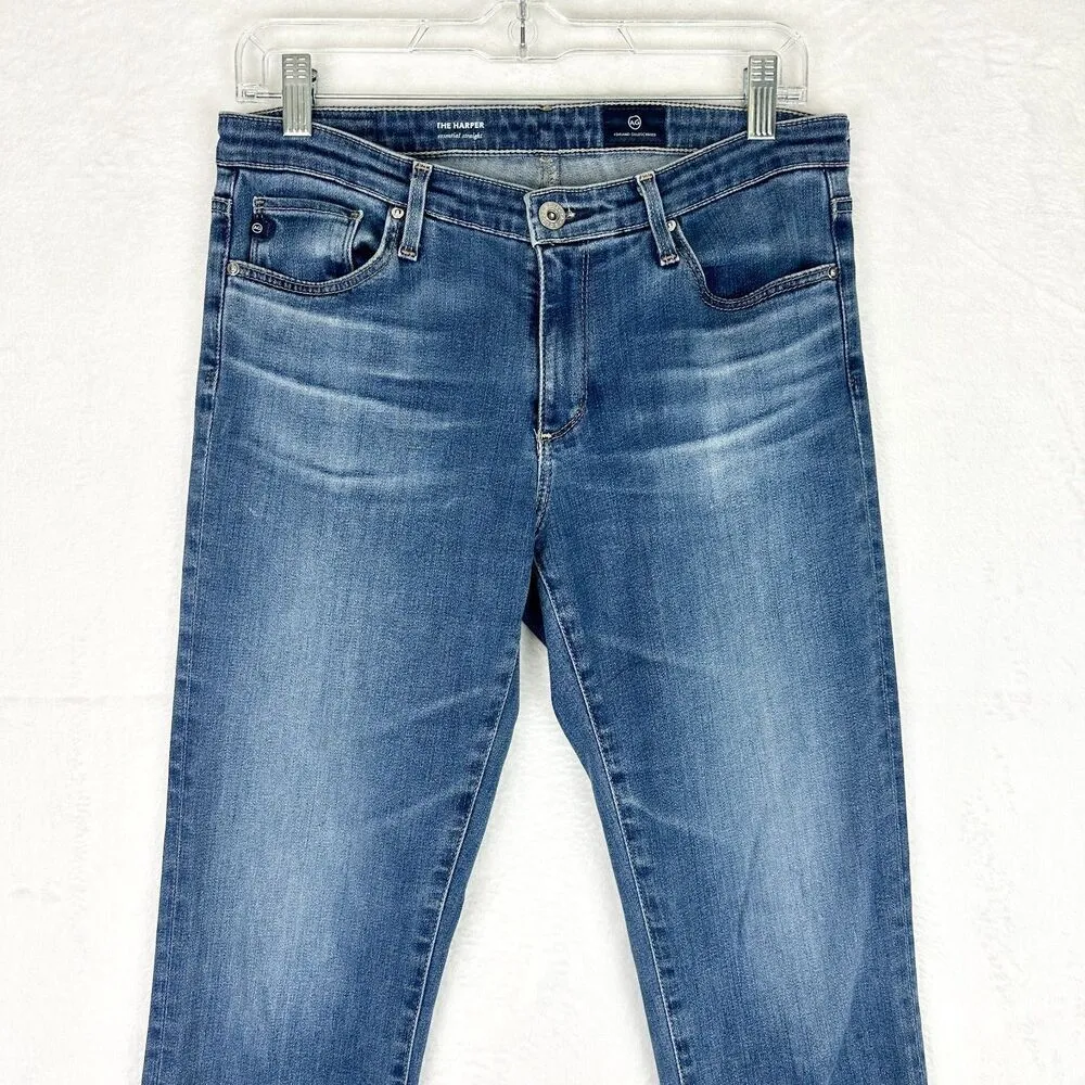 Adriano Goldschmied Harper Essential Straight Jeans Size 27 Medium Wash - Image 3