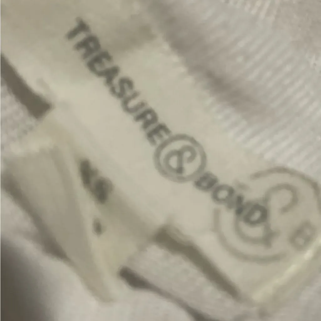 Treasure & Bond Classic White Long Sleeve Top - Image 2