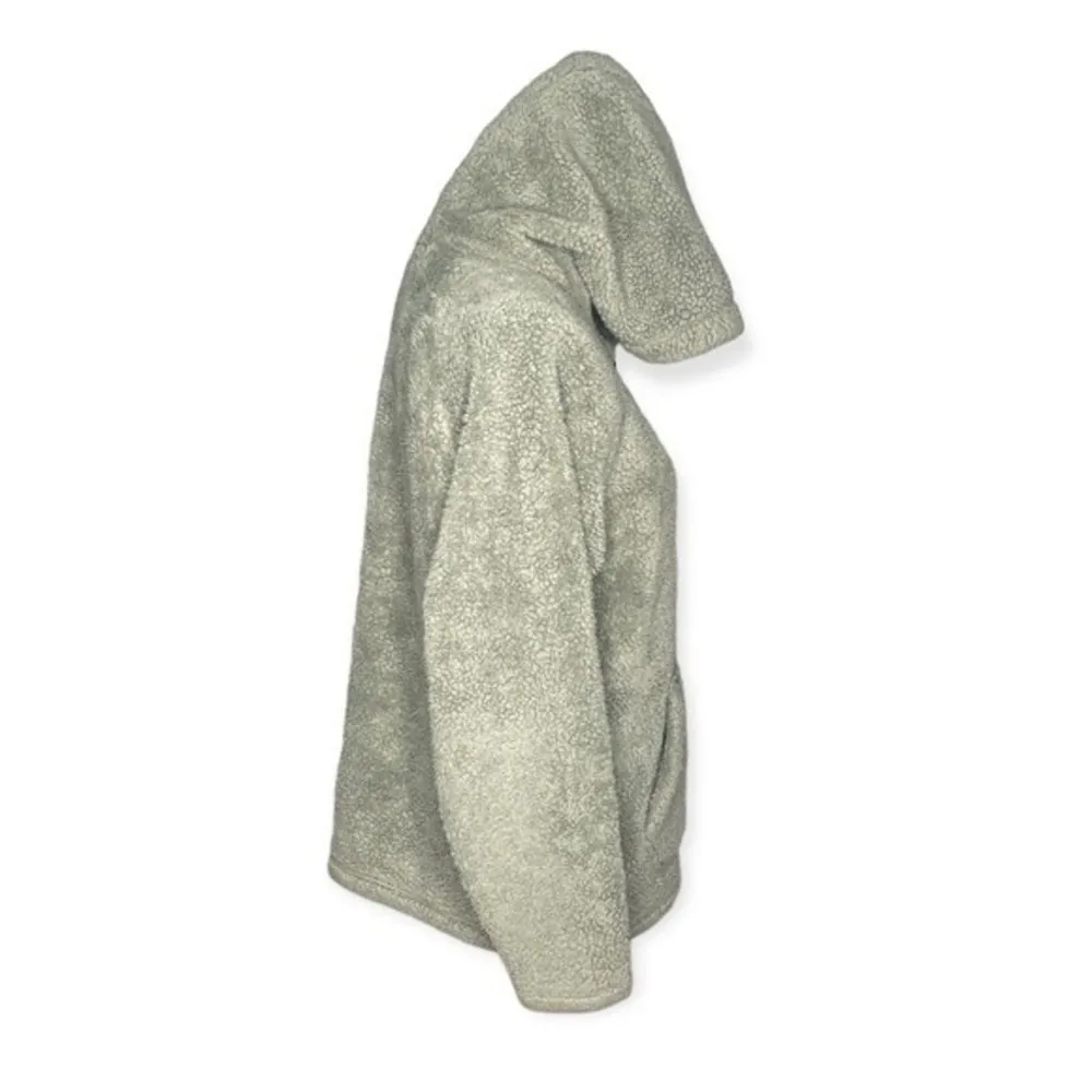 PINK Victoria’s Secret Half Zip Fleece Teddy Pull Over Shake Green Size Small - Image 3