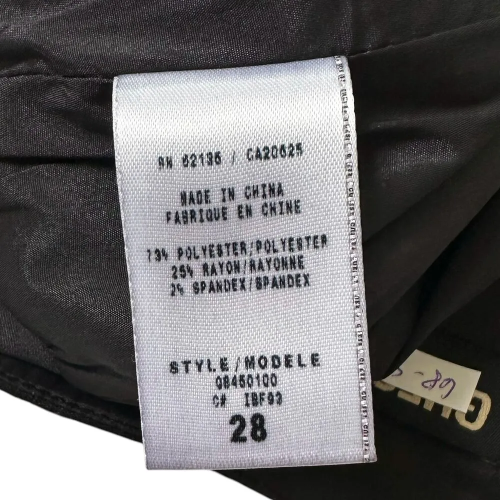 Guess Black High Rise Lined Straight & Pencil Mini Skirt Women Size 28 | 68-4 - Image 3