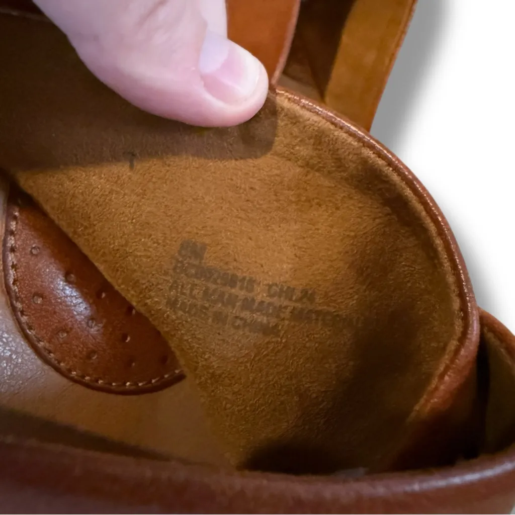 b.o.c. Crossover Faux Leather Sandals Women’s Size 8‎ Brown Slip On Casual - Image 9