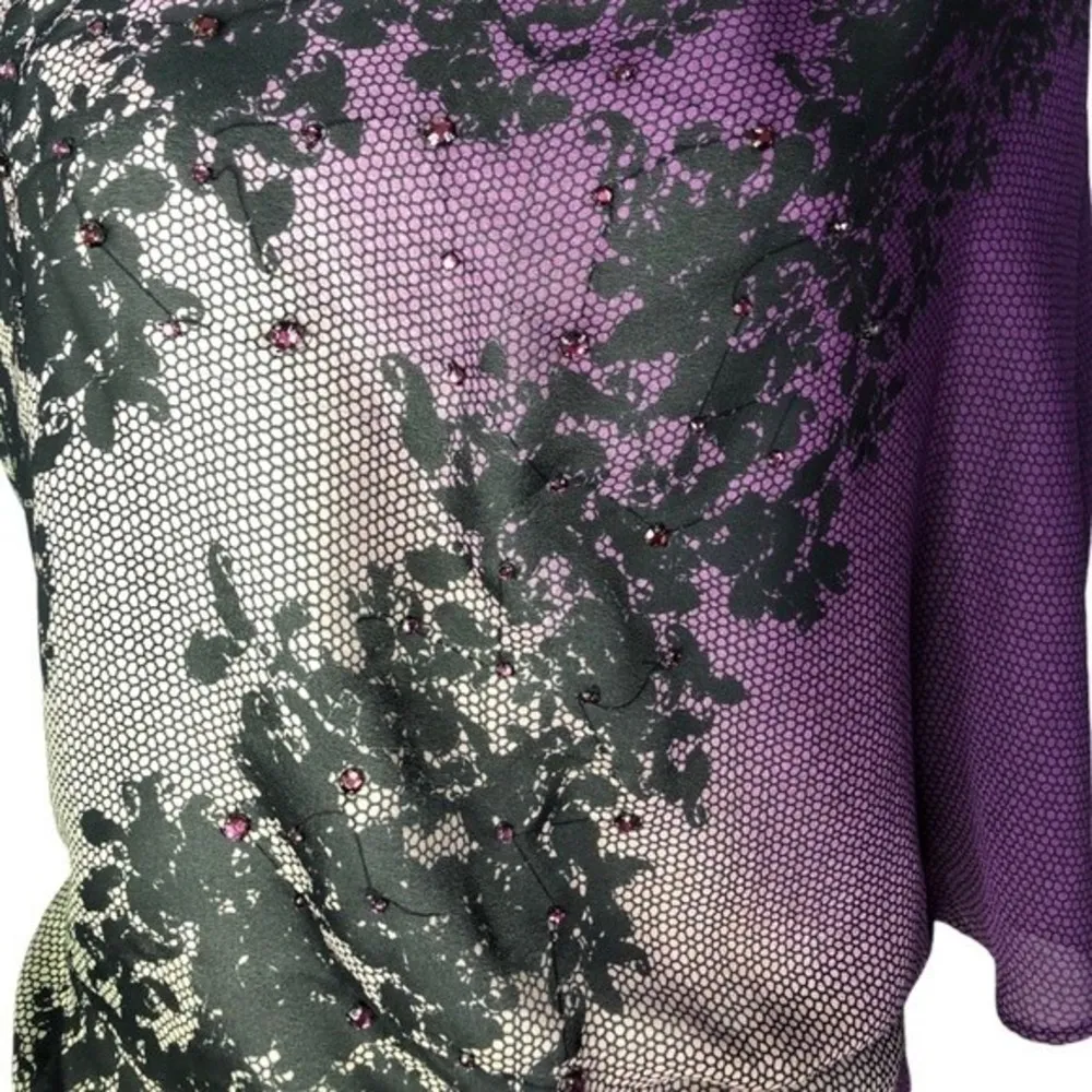 Rampage Floral Lace Jewel Detail One Shoulder Blouse - Image 47