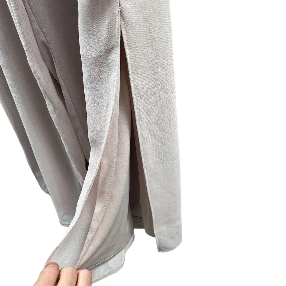 Vintage R&M Richards Women's Wide-Leg Side Slit Formal Dress Pants Size 16 - Image 2