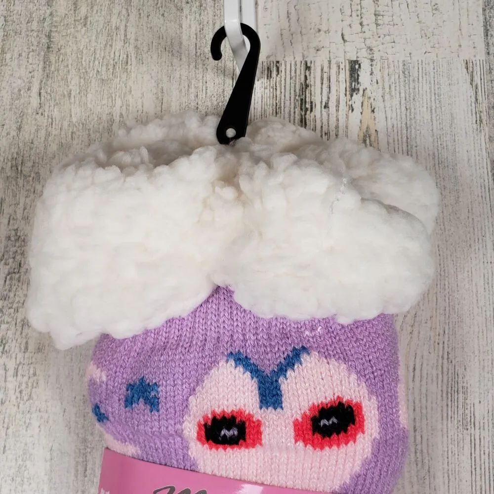 NWT Mari Clare Sherpa Lined Knit Winter Owl Moon Star No - Image 4