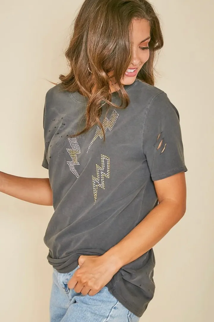 Hell bent and whiskey Distressed Tee - Image 3