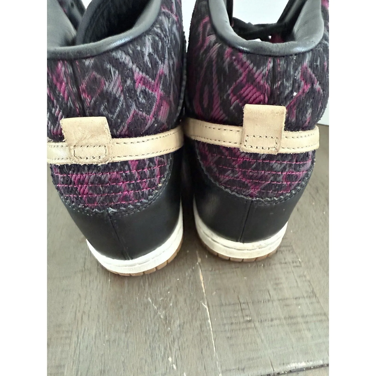 Nike Dunk Sky Hi Hidden Wedge Premium Purple/Black Sneaker 585560-001 Women Sz 8 - Image 7