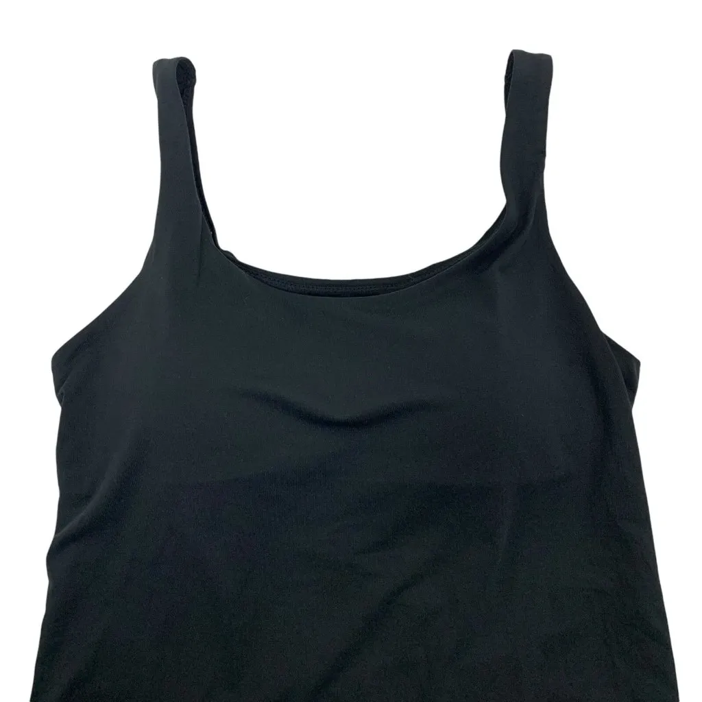 Alrism Tank Top Small‎ Black Padded Layering Activewear Minimal Basic - Image 2