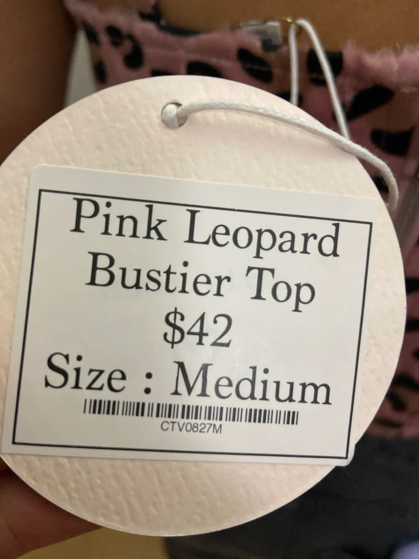 Leopard Bustier Crop Top - Image 4