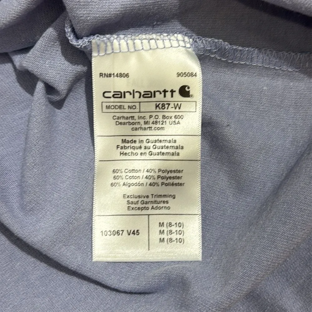 NWT Carhartt Loose Fit Heavyweight Blue Short Sleeve Tee Casual Cotton size M - Image 8