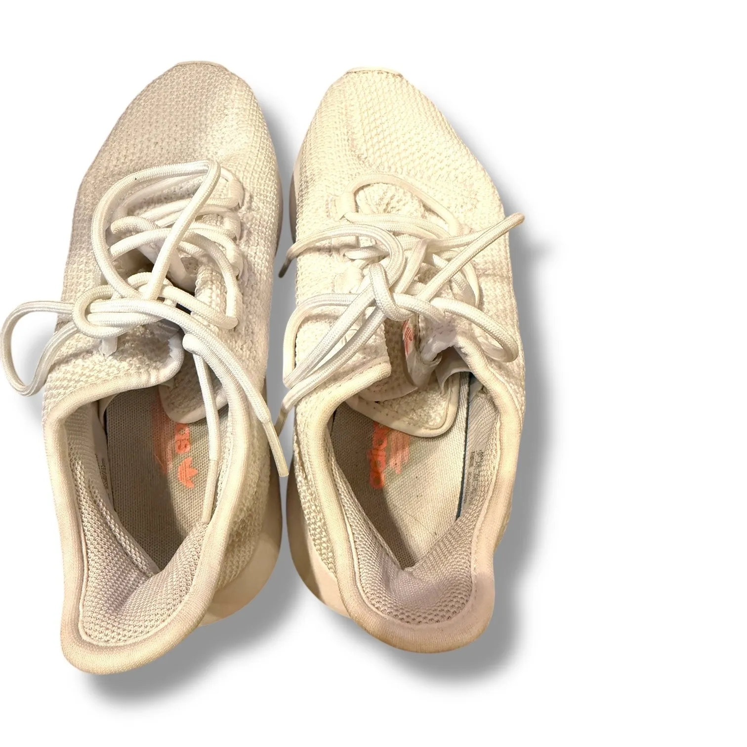 Adidas Tubular Shadow Knit Sneakers Women's Size 7 White Lightweight Running - Image 10