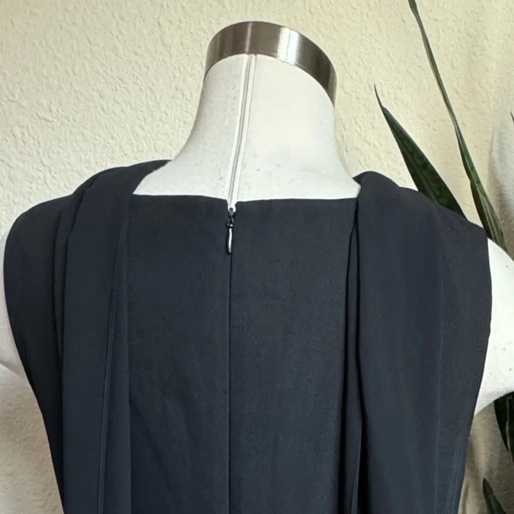 Vtg Black Beaded Shift Dress Elegant Cocktail Party Liz Claiborne Night size‎ 8 - Image 9