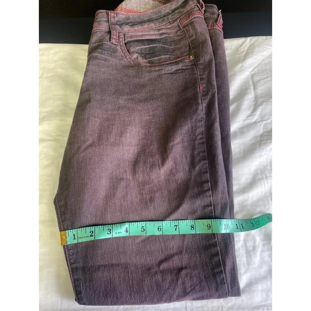 Southpole Women's Wine Jeans/Pants Straight Size 15 SKU 2854 - Image 5