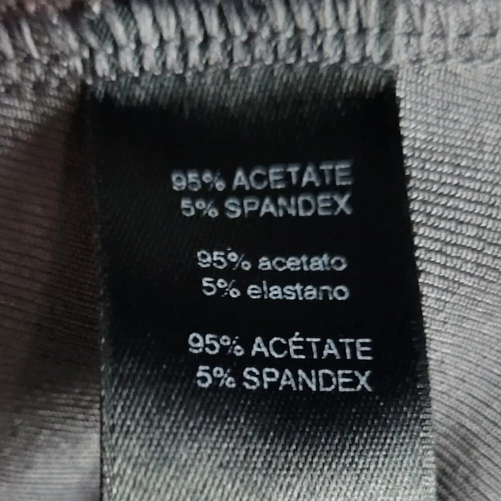 Travelers by Chicos Womens Cardigan 1 Black Collared 3/4 Sleeve Slinky Toggle Size 10 - Image 8