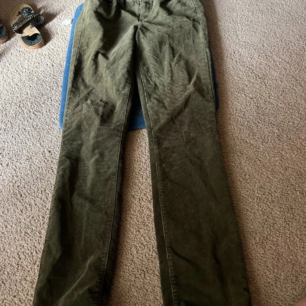 J Crew green cord pants 27 - Image 3