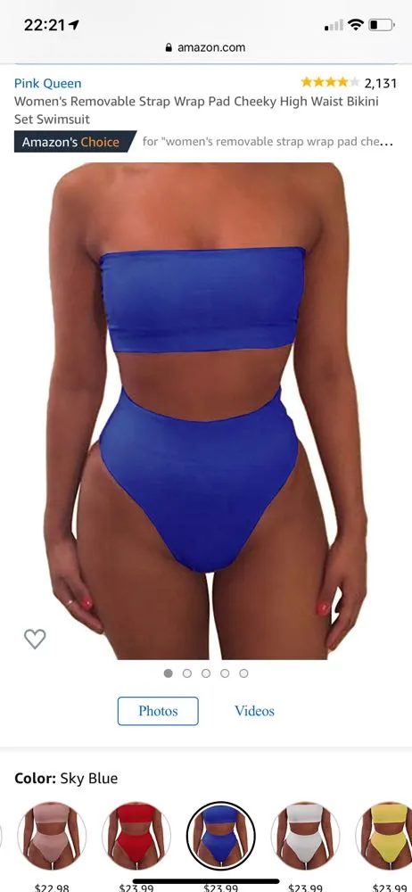 Amazon Cobalt Blue Bikini - Image 5