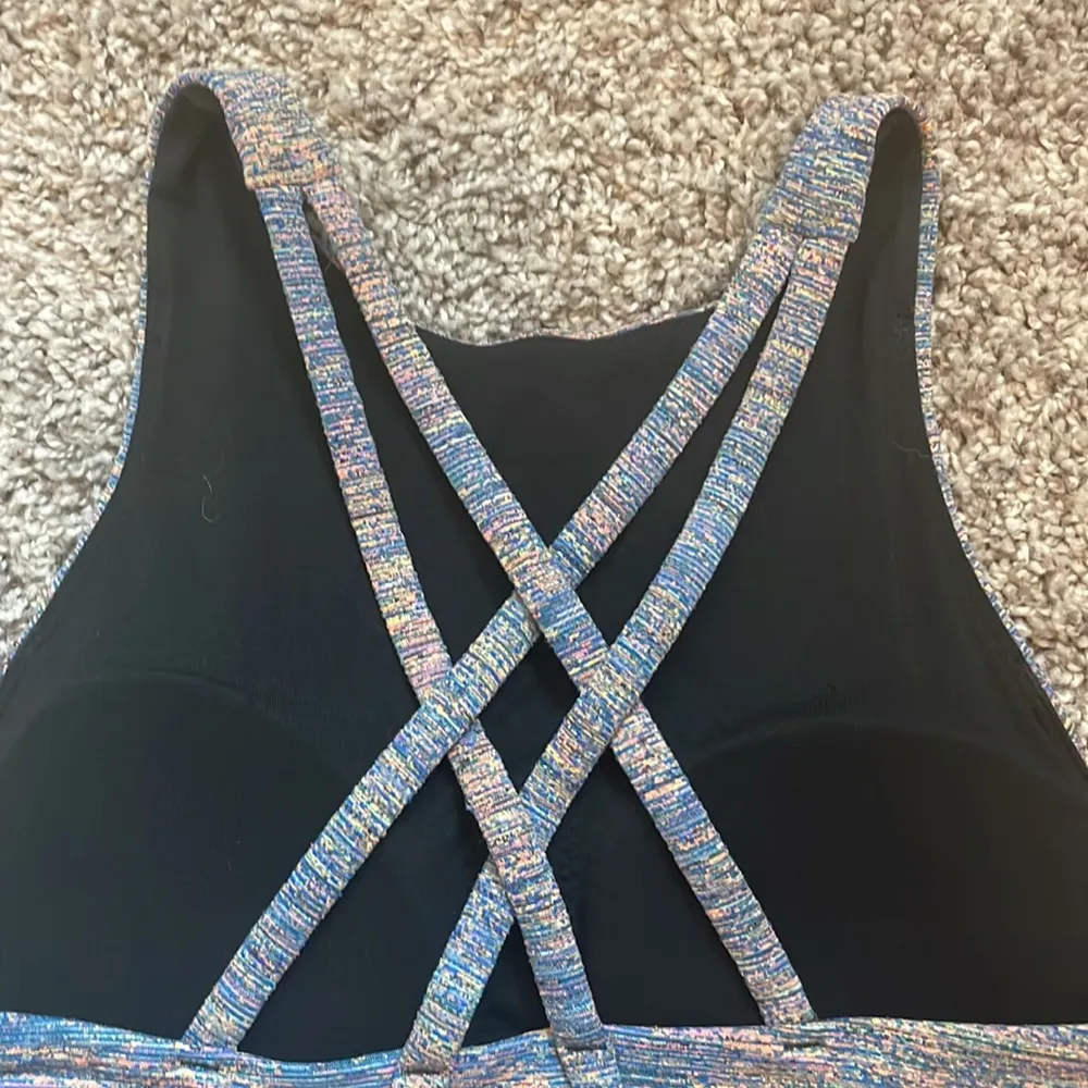 Lululemon energy bra high neck long line color multi - Image 5