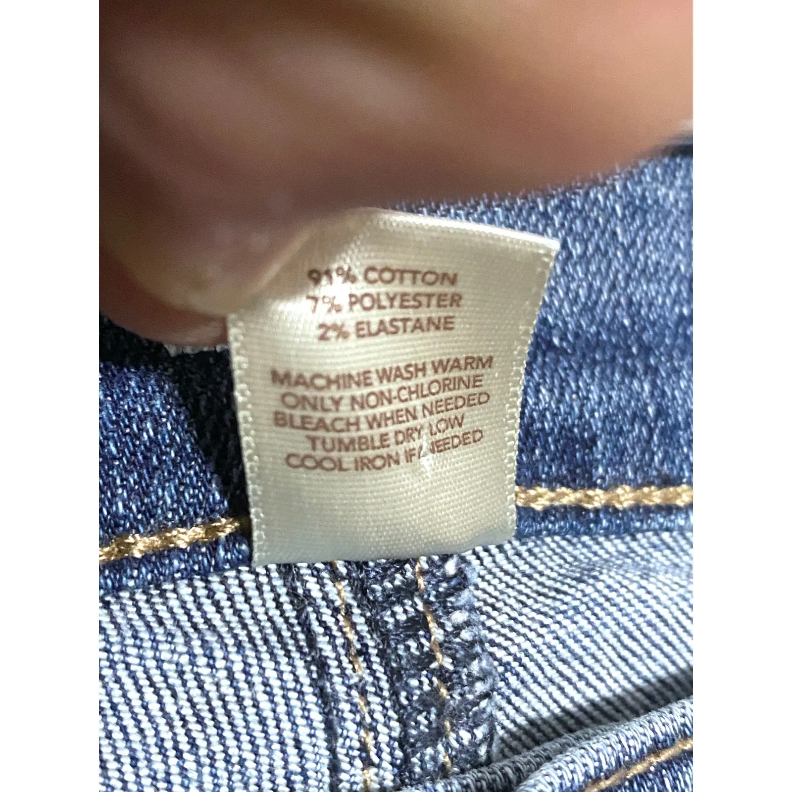 Loft Modern Cuffed Crop Whiskered Jeans Womens 2 Stretch Preppy Capsule Normcore - Image 7