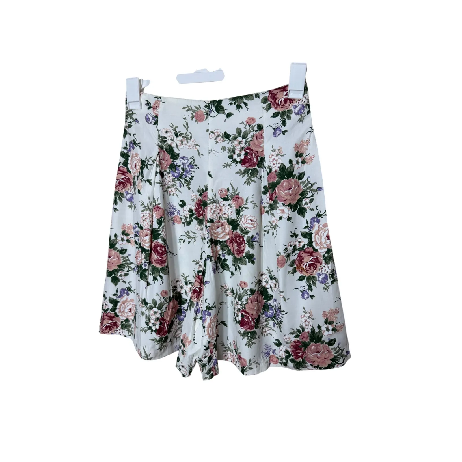 Vintage L.A. Girl Floral Print Blazer & Short Set Women's Size 9/10 White - Image 3