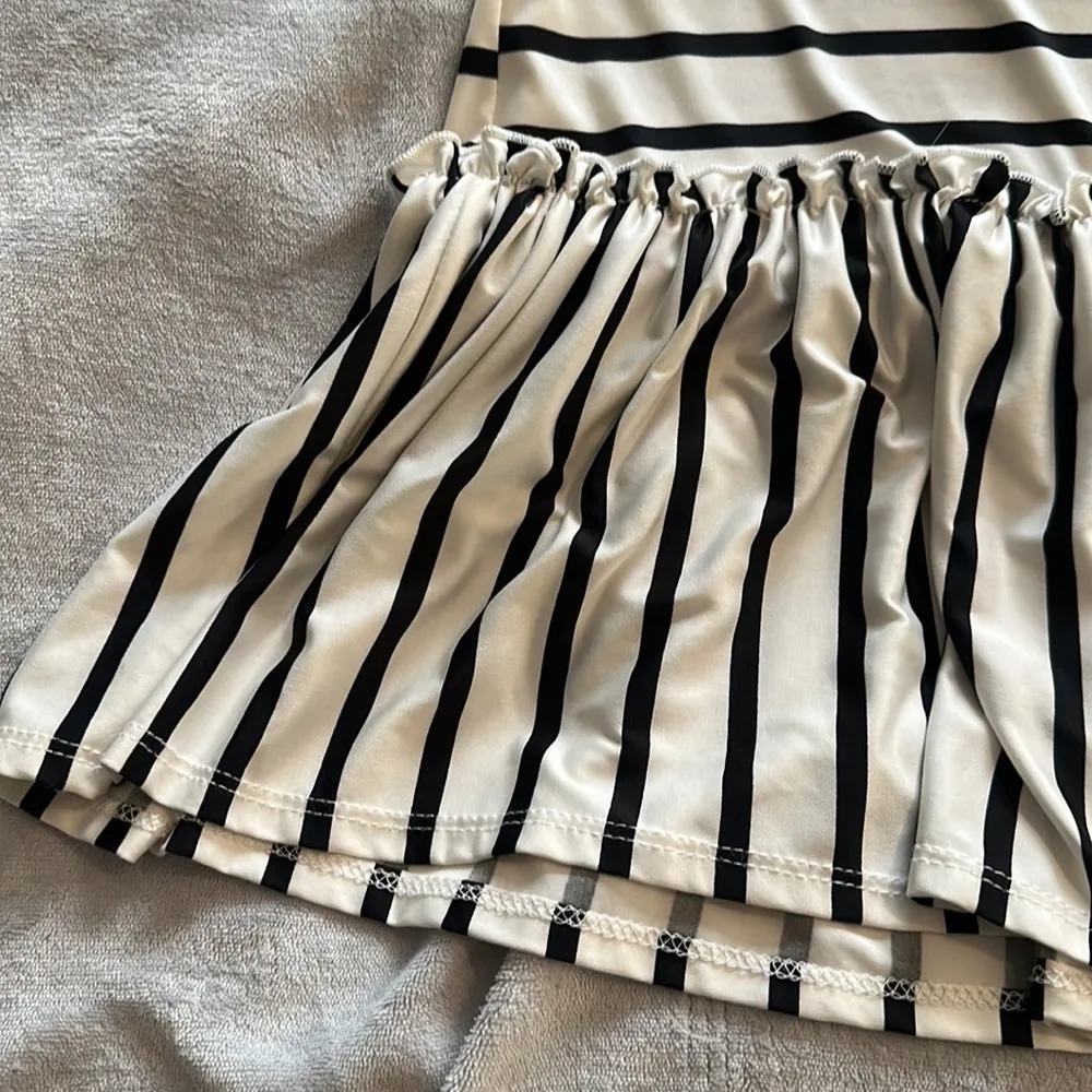 Belamie Plus Striped Peplum Top - Image 4