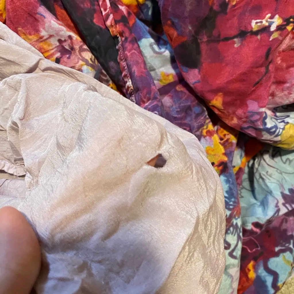 Vivienne Tam silk maxi tank dress floral watercolor - Image 6