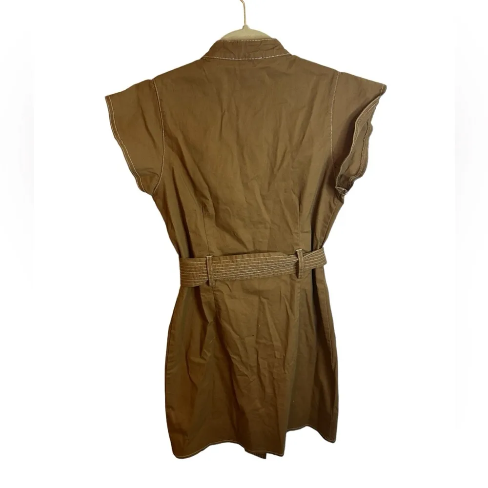 FOREVER 21 BUTTON FRONT UTILITY DRESS - Image 2