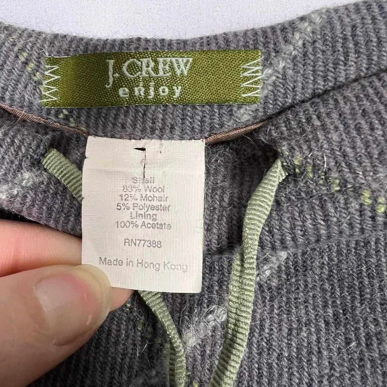 J. Crew Enjoy Mohair Wool Blend Argyle Skirt - Image 5