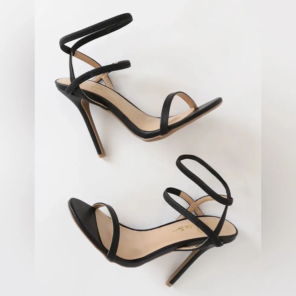 NWOB Lulu's Nude “Adele” Strappy Heels Size 10 - Image 7