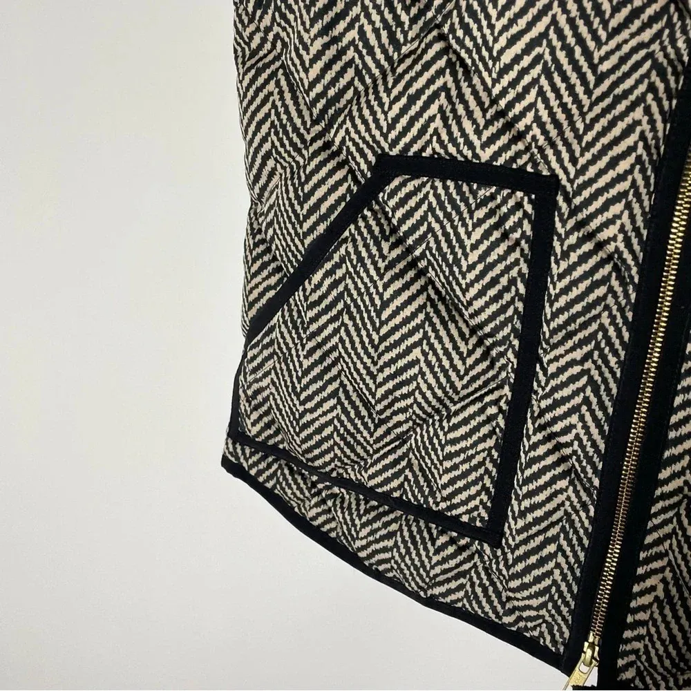 J. Crew Excursion Quilted Down Fill Vest in Herringbone Size Medium - Image 5