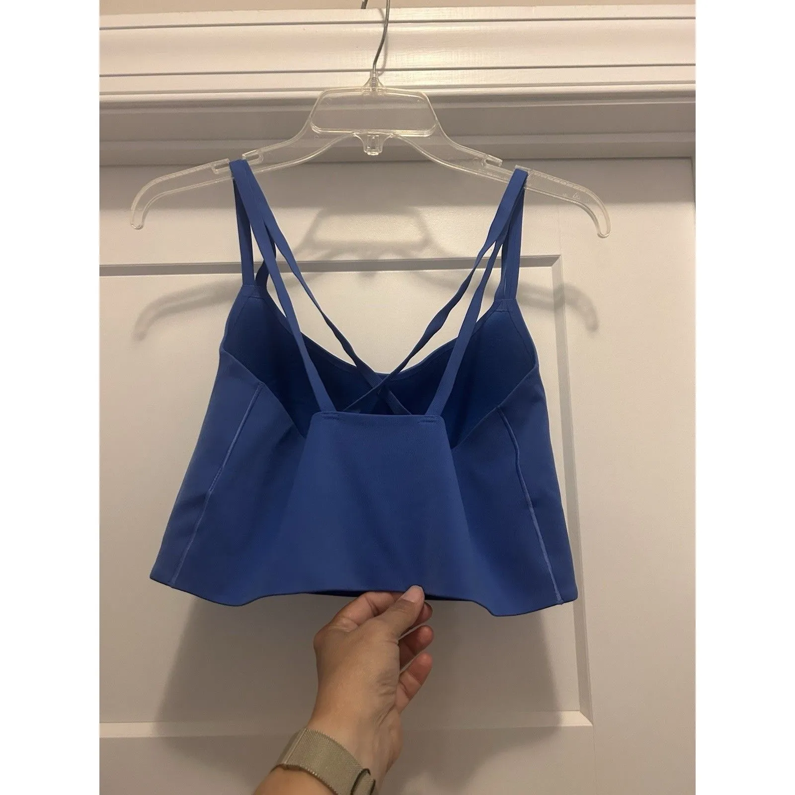 OFFLINE By Aerie Real Me Hold Up Sports Bra XL Most Support Blue Strappy Lined - Image 4
