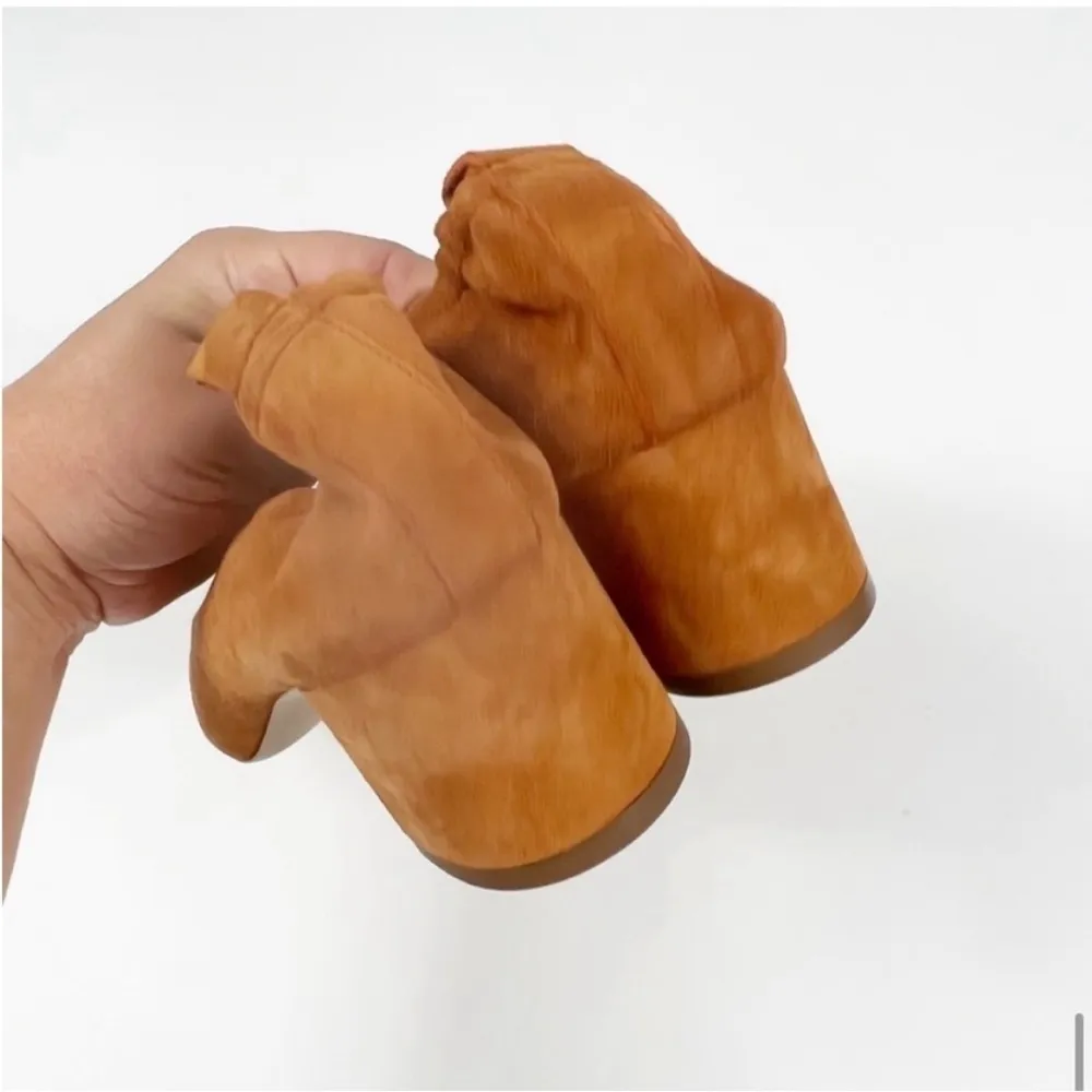 Everlane The Italian Leather Day Heel Cognac Suede Tan Size 6.5 NEW - Image 7