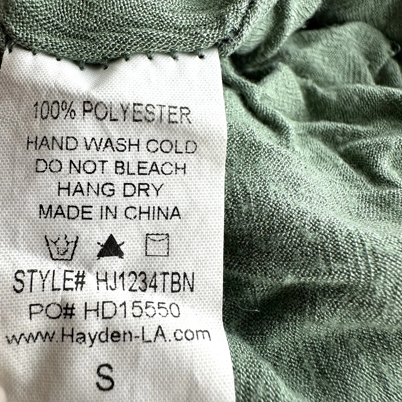 Three Bird Nest Midi Dress Long Sleeve Tiered Floral V Neck Cottagecore Green S - Image 4