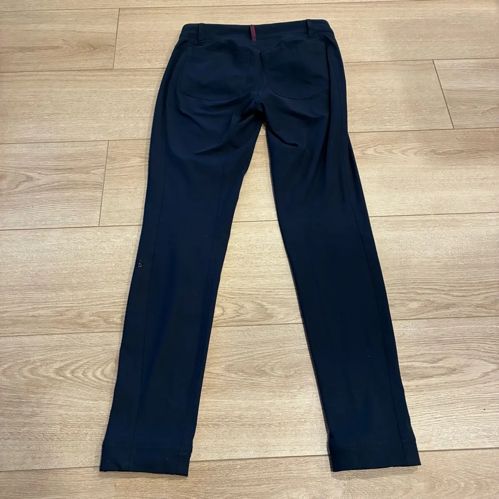 Lululemon Women’s 5 Pocket Skinny Pant Ponte Navy Blue Ankle Size 26 - Image 3