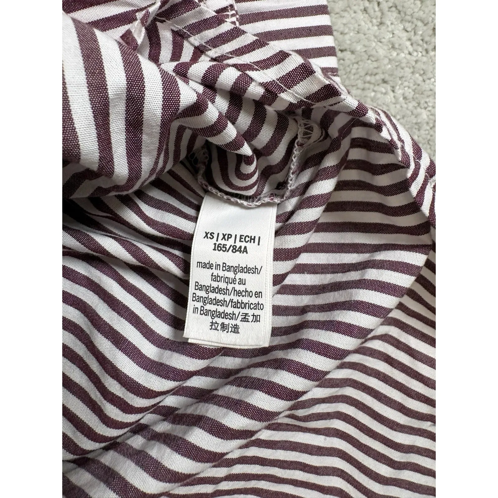 Women's Victoria Secret PINK striped Button Up Shirt NWT Xs - Image 3