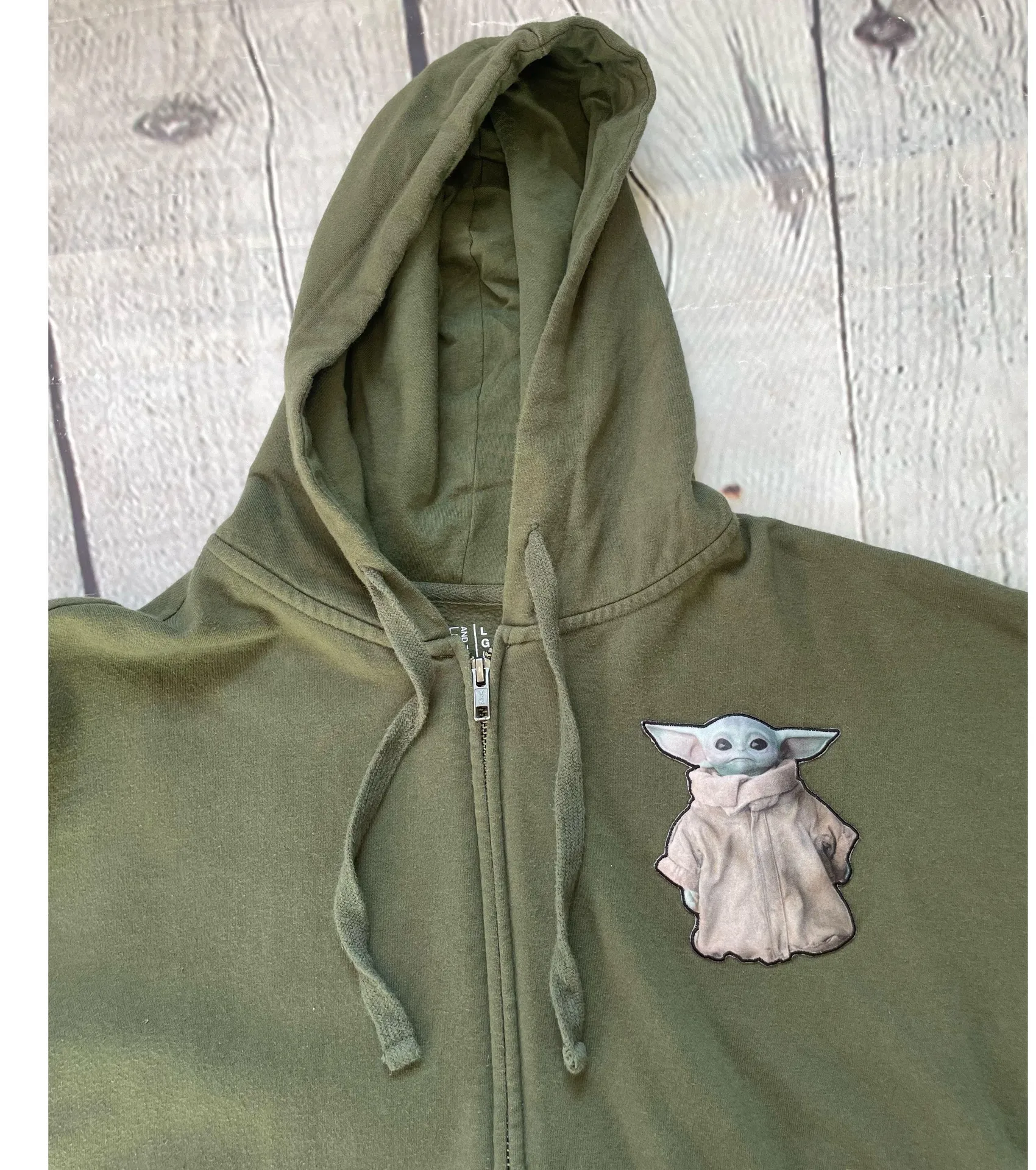 Green Baby Yoda Hooded Sweatshirt  - Image 11