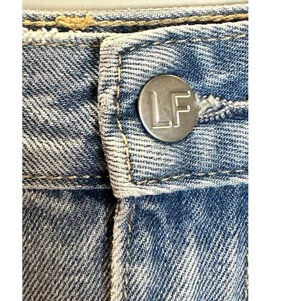 Lovers and Friends Women's Size 28 Jack High Rise Cut Off Denim Jean Shorts NWT - Image 4