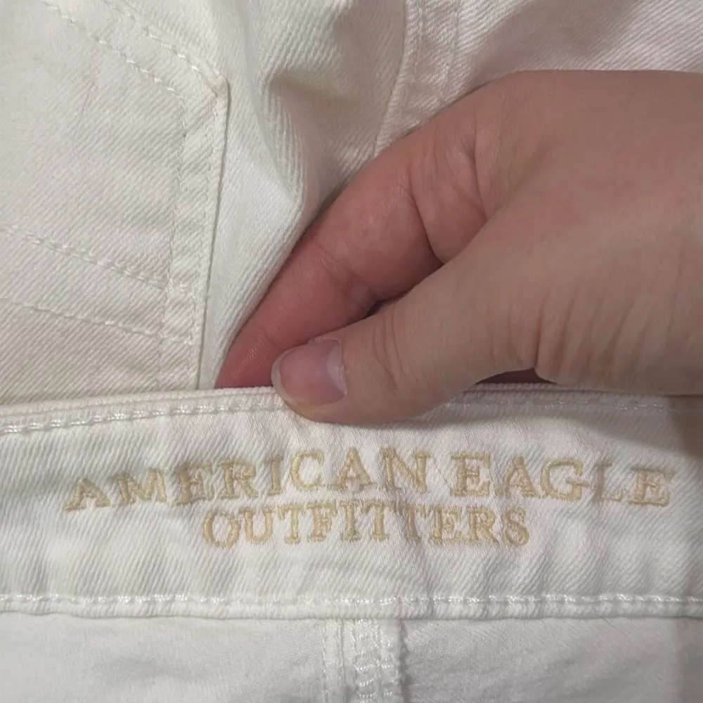American Eagle women’s jeggings Off White 4 pockets Super Stretch jeans Size 6 - Image 11