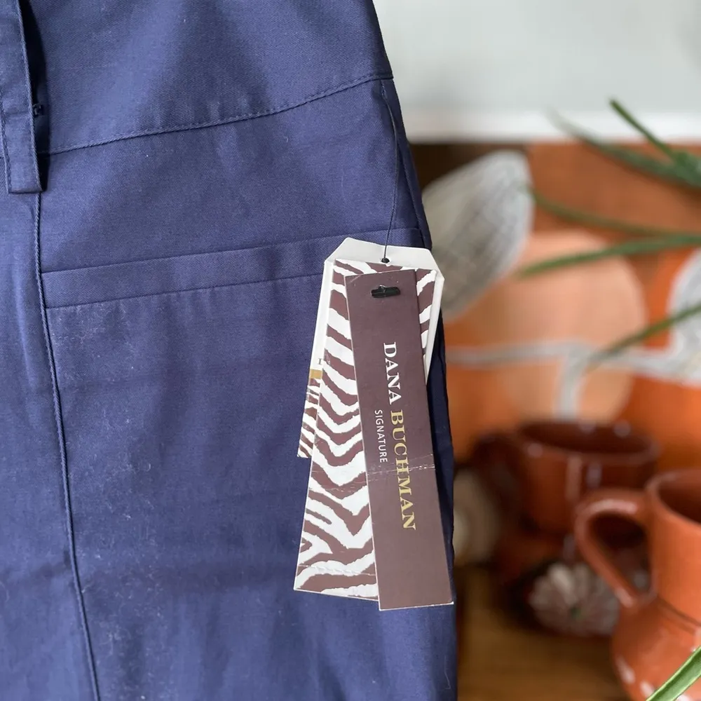 Dana Buchman Signature Navy Blue Peacoat Straight Ankle Dress Pant Sz 12 NWT - Image 4