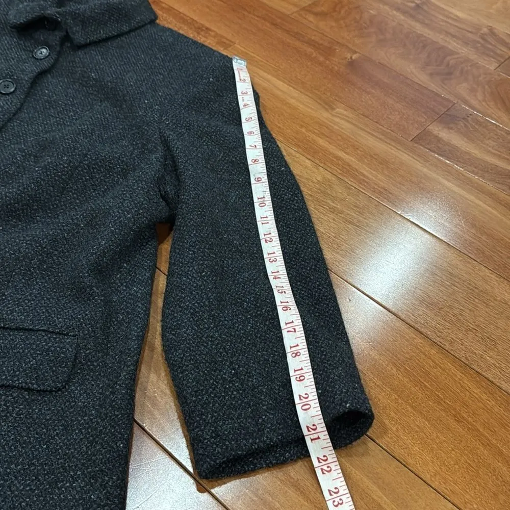 Lauren Ralph Lauren Women's Wool Blend Button-Up Jacket Black Charcoal Size 18W - Image 11