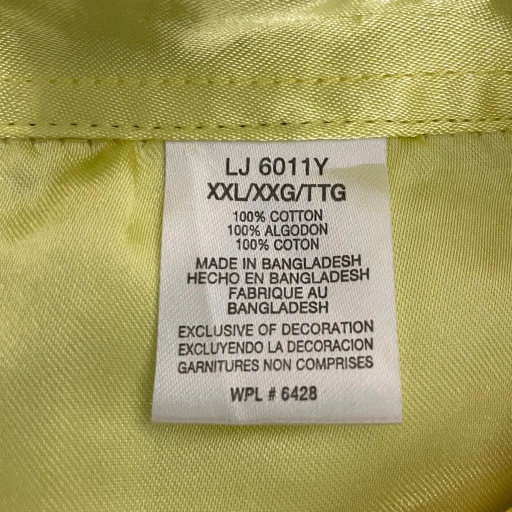 Tailored Twisted X womens fitted western shirt yellow floral paisley size XXL - Image 5