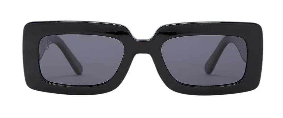 dime optics Bad Beach Sunglasses in Black & Grey Polarized Womens New Sunnies - Image 1