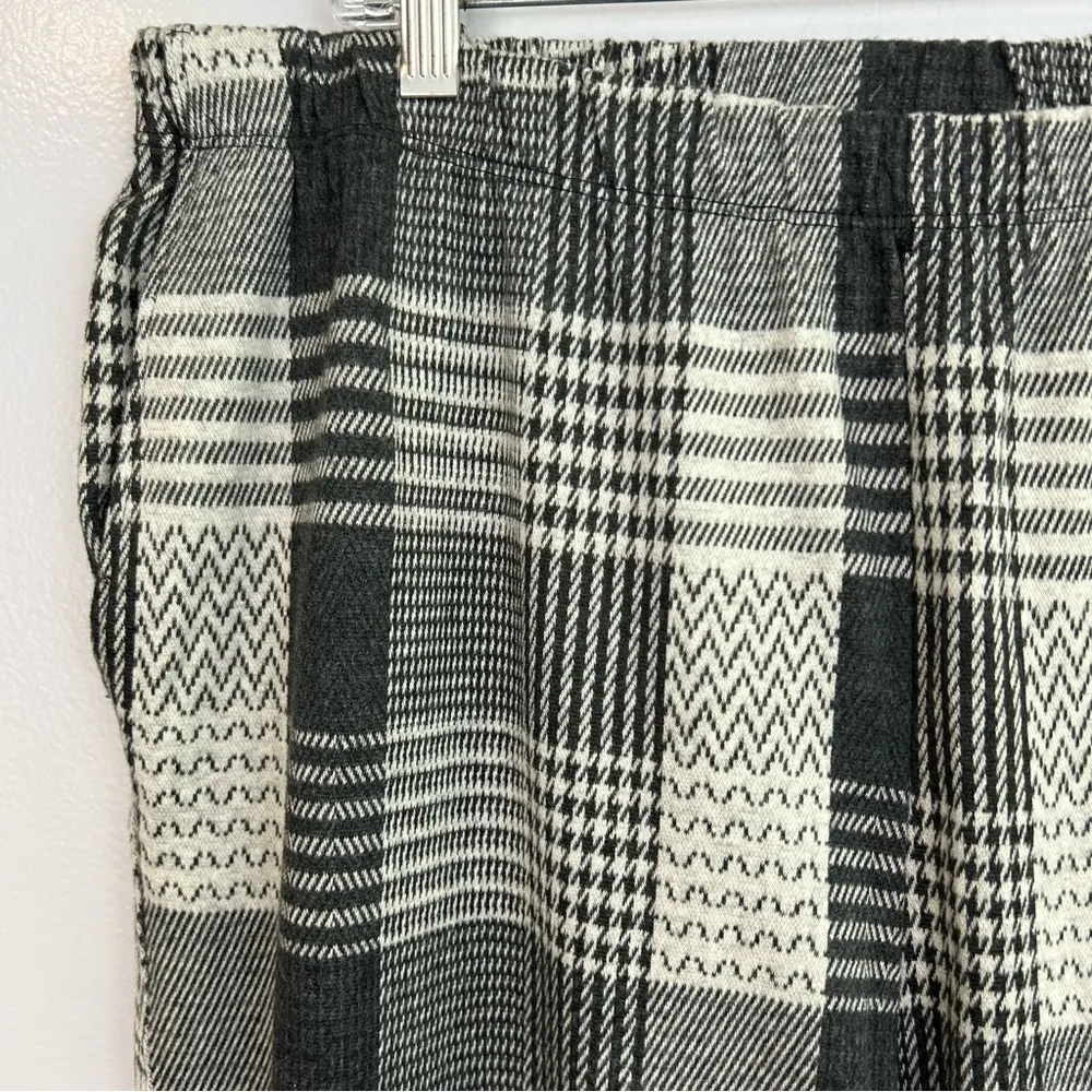 NWT Lands End High Rise Straight Leg Plaid Sport Knit Pants Size 1X 16-18 - Image 5