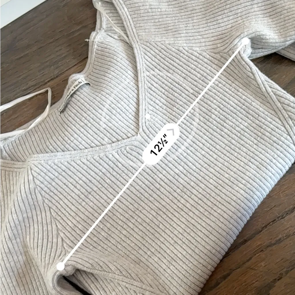 Abercrombie Ribbed Gray Long Sleeve Thong Bodysuit Size Medium New Without Tags - Image 5